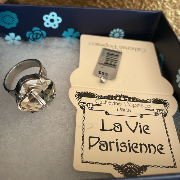 CATHERINE POPESCO LA VIE PARISIENE SILVER BAUBLE RING - Picture 2 of 15